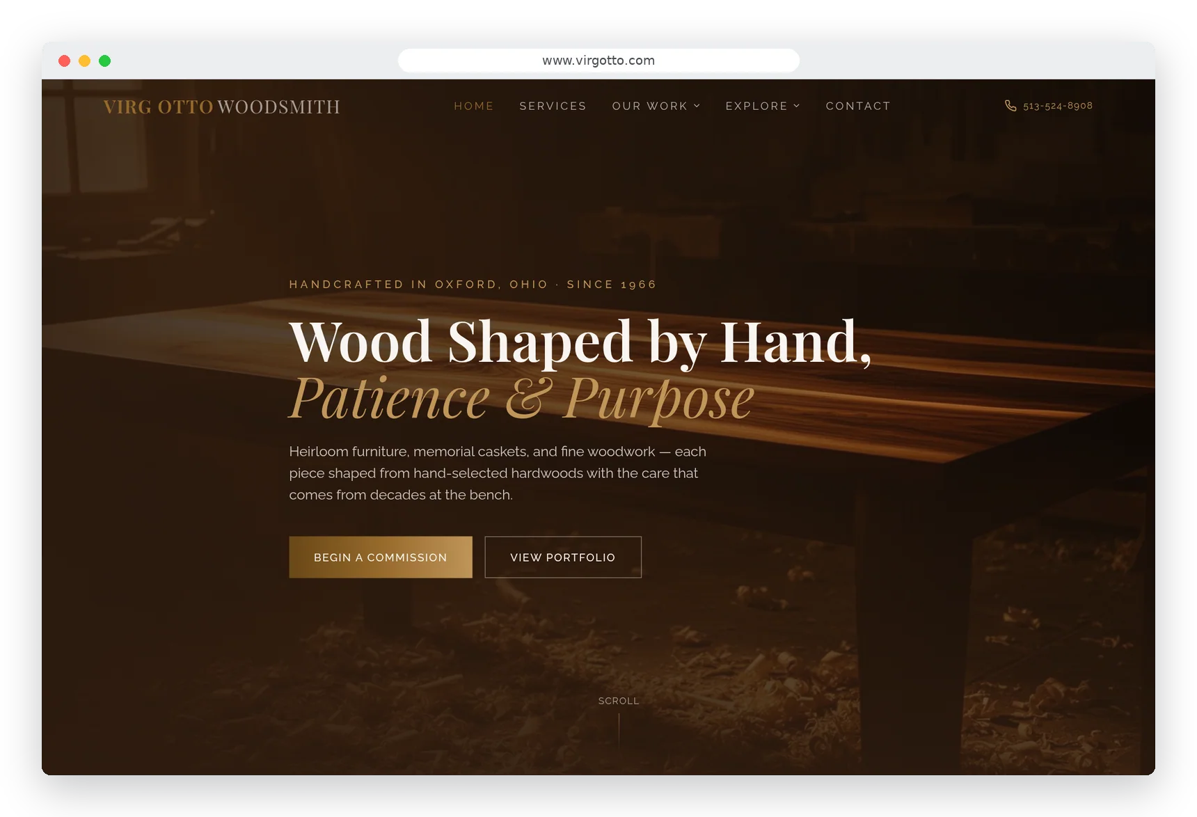 Virg Otto Woodsmith homepage
